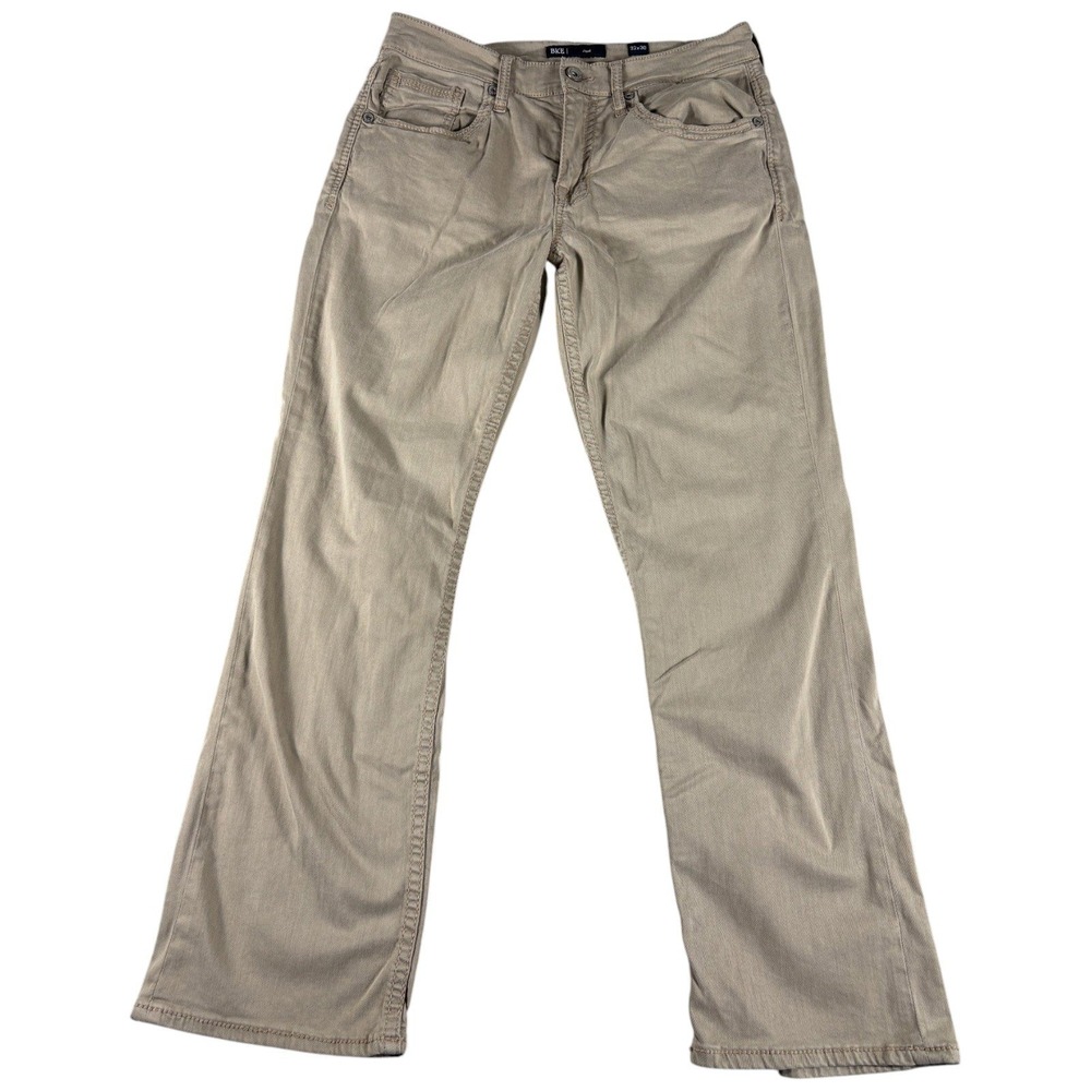 BKE Jake Pants Mens 32x30 Tan Bootcut Stretch Premium Khaki Workwear Heritage